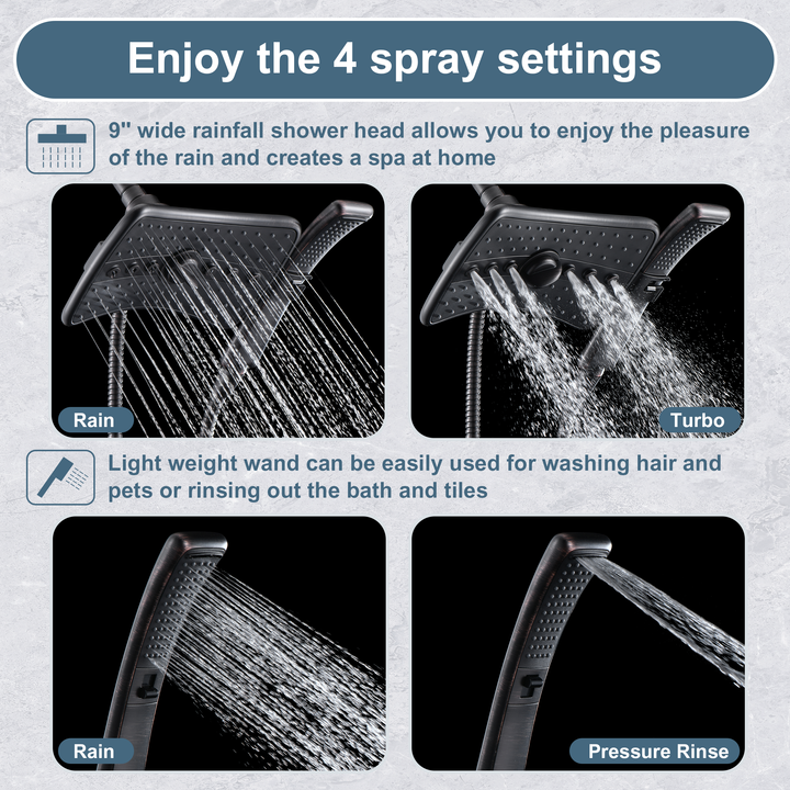 Oil-rubbed bronze shower head #color_oil-rubbed-bronze