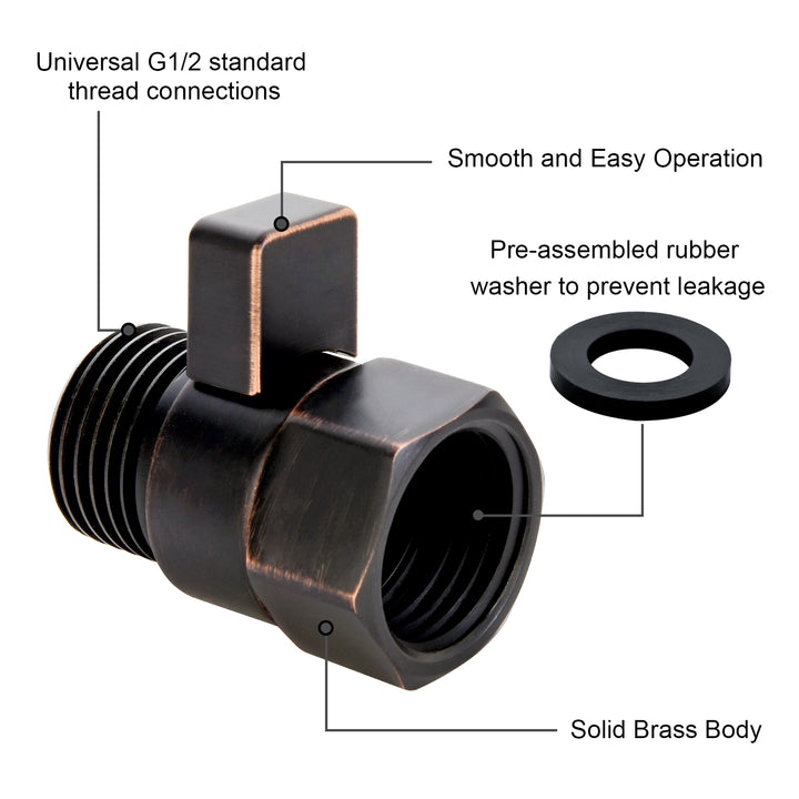 Shower Arm Diverter Valve #color_oil-rubbed-bronze