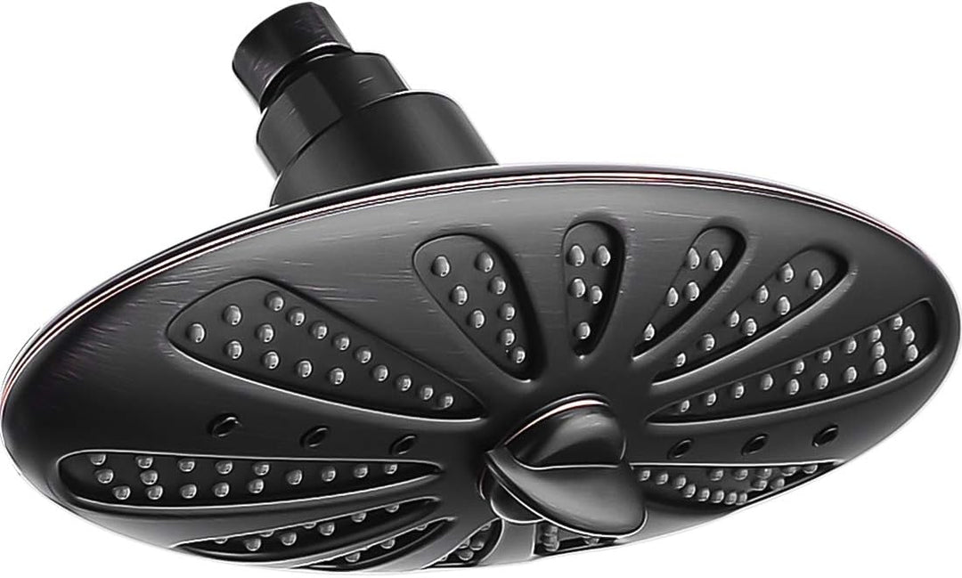 Rain Shower Head with Adjustable Brass Swivel Ball Joint, 2-Spray - brightshowers