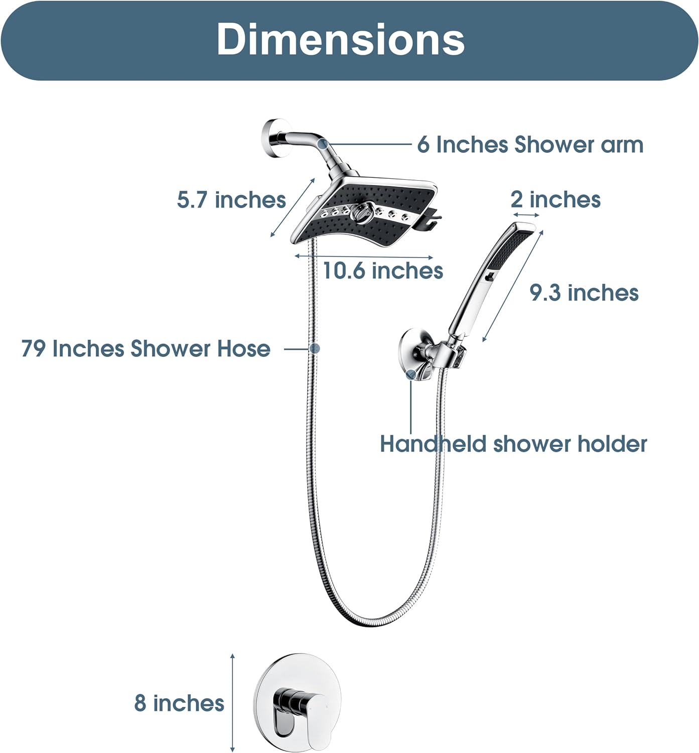 Chrome shower head #color_chrome