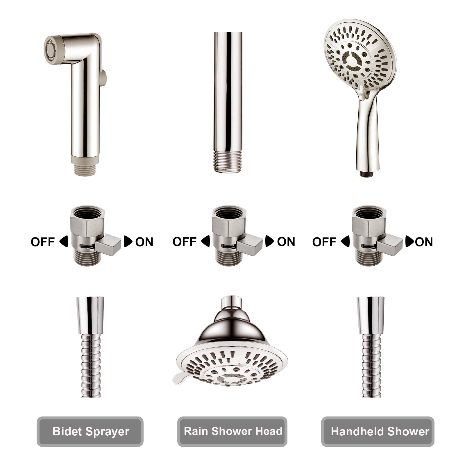 Shower Arm Diverter Valve #color_brushed-nickel