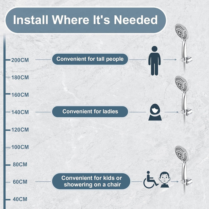 shower head holder #color_chrome