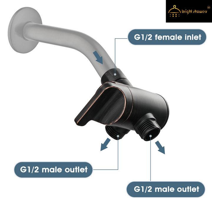 Shower Arm Diverter Valve #color_oil-rubbed-bronze