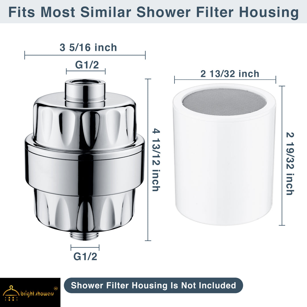 Replacement Shower Filter Cartridge for BRIGHT SHOWER - brightshowers