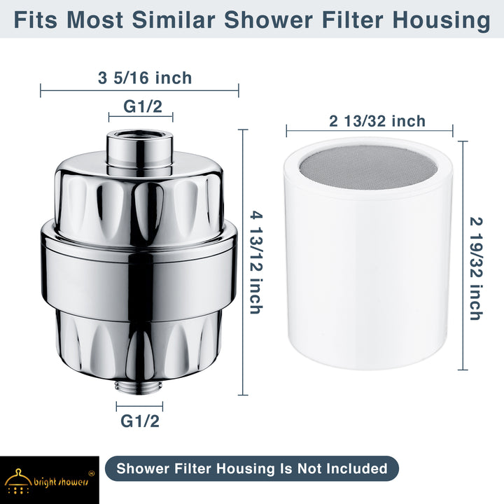 Replacement Shower Filter Cartridge for BRIGHT SHOWER - brightshowers
