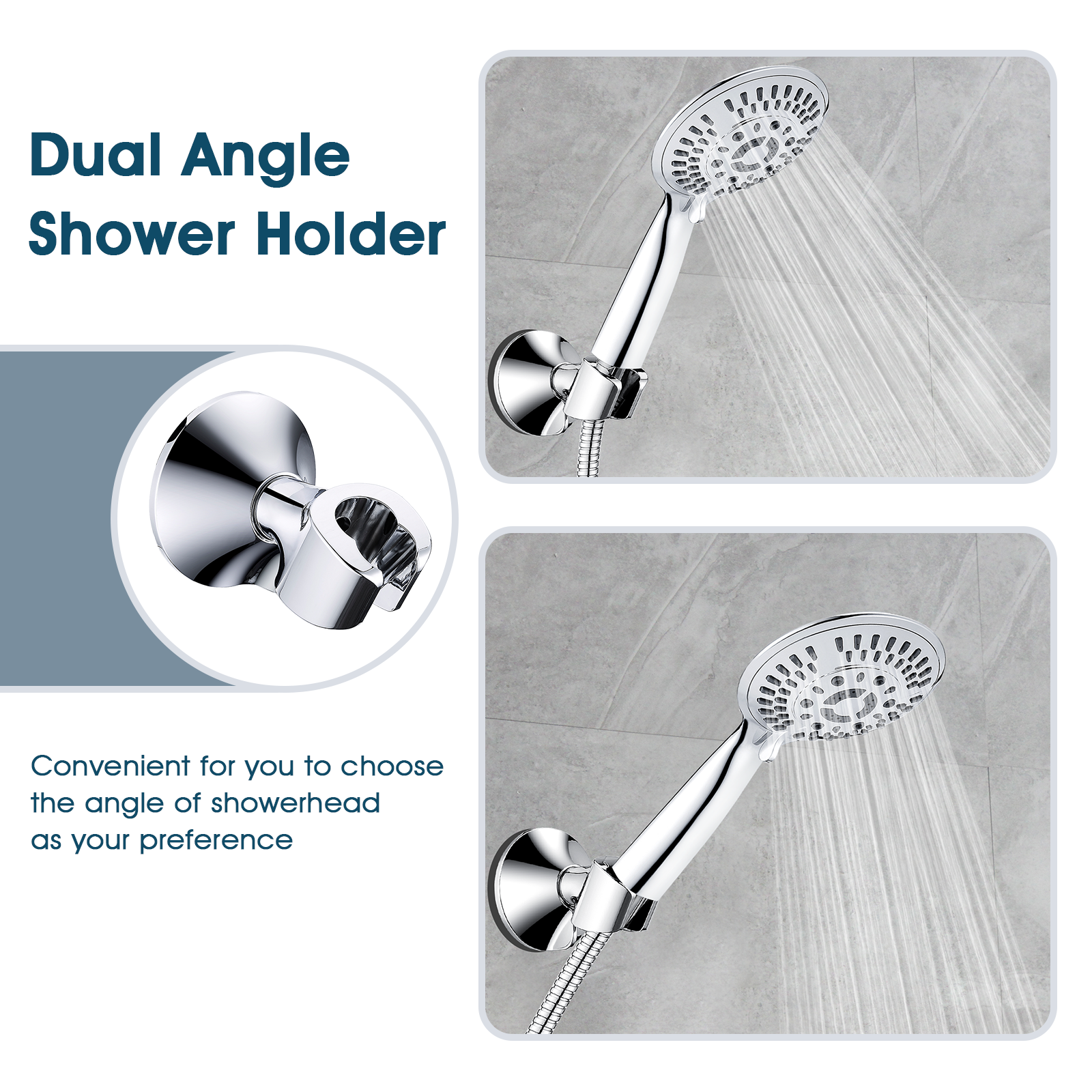 shower head holder #color_chrome