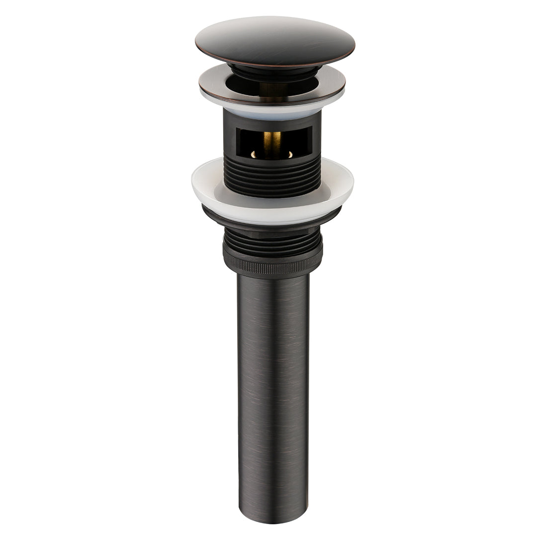 Bathroom Sink Drain with Overflow Pop-Up Drain Stopper for Vessel Sink Lavatory - brightshowers