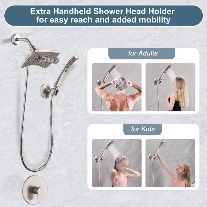 Brushed nickel shower head #color_brushed-nickel
