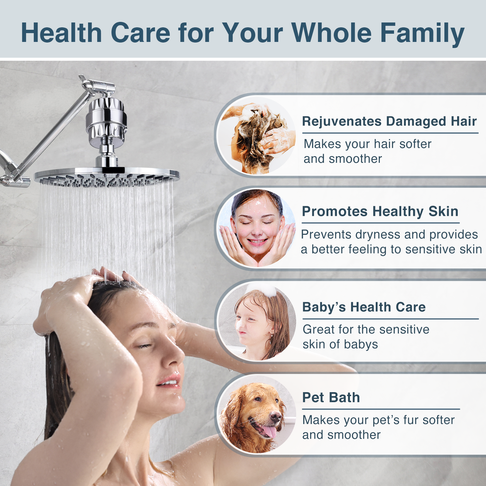 Replacement Shower Filter Cartridge for BRIGHT SHOWER - brightshowers