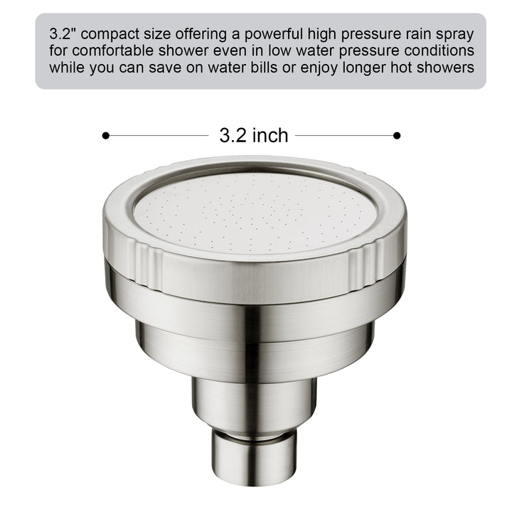 High Pressure Rain Shower Head, Angle Adjustable - brightshowers