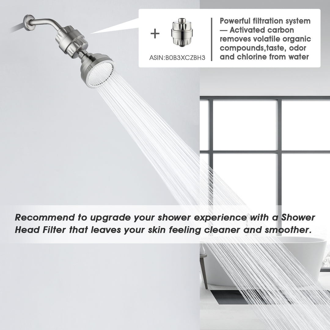 High Pressure Rain Shower Head, Angle Adjustable - brightshowers