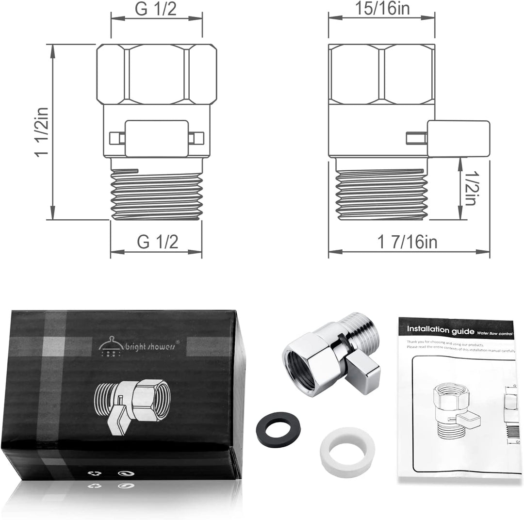 Shower Arm Diverter Valve #color_chrome