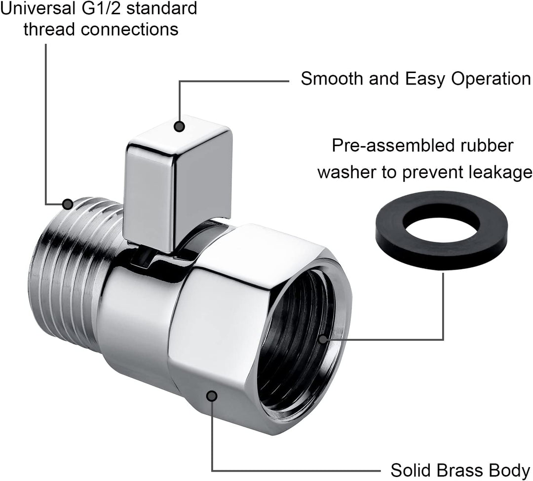 Shower Arm Diverter Valve #color_chrome